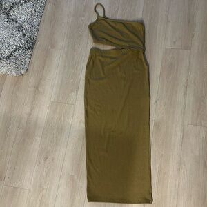 Cutout, ribbed, bodycon dress